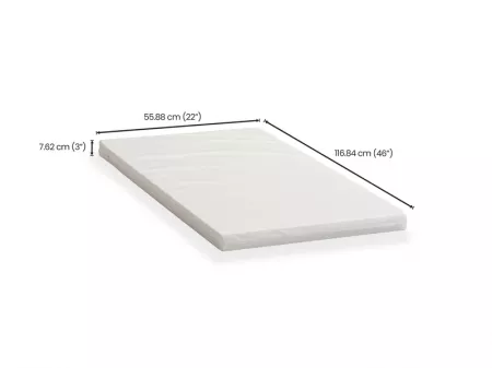 Baby Crib Foam Mattress (46 x 22 x 3 inches) 